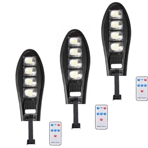 3 броя LED Соларна улична лампа DRAGON 1200W LED ОСВЕТЛЕНИЕ Royalshop.bg
