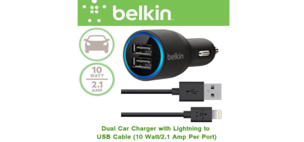 Зарядно устройство за кола Belkin 2 x USB , 2.1 A АВТО Royalshop.bg 2