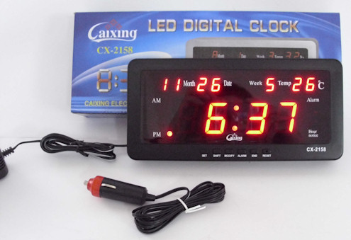 LED електронен часовник Caixing CX-2158 АКСЕСОАРИ Royalshop.bg 2
