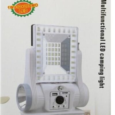 Многофункционална LED къмпинг лампа с радио и USB Yajia YJ-5855