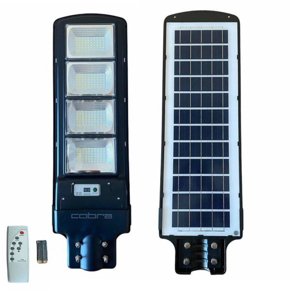 2 Броя LED Соларна улична лампа Cobra-F, 1200W, Черна LED ОСВЕТЛЕНИЕ Royalshop.bg 4
