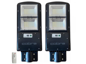 2 броя Соларна улична лампа Cobra-F 600W LED ОСВЕТЛЕНИЕ Royalshop.bg