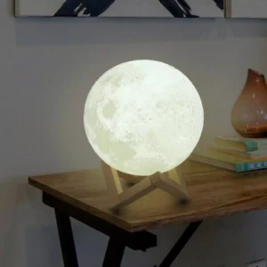 3D нощна лампа с форма на луна LED ОСВЕТЛЕНИЕ Royalshop.bg